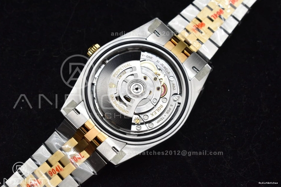904L VR SS 41 MoistureWicking 126333 YG 602 Stick DateJust Jubilee 1:1 Bracelet on Black Steel Clean Best Edition Dial 0108